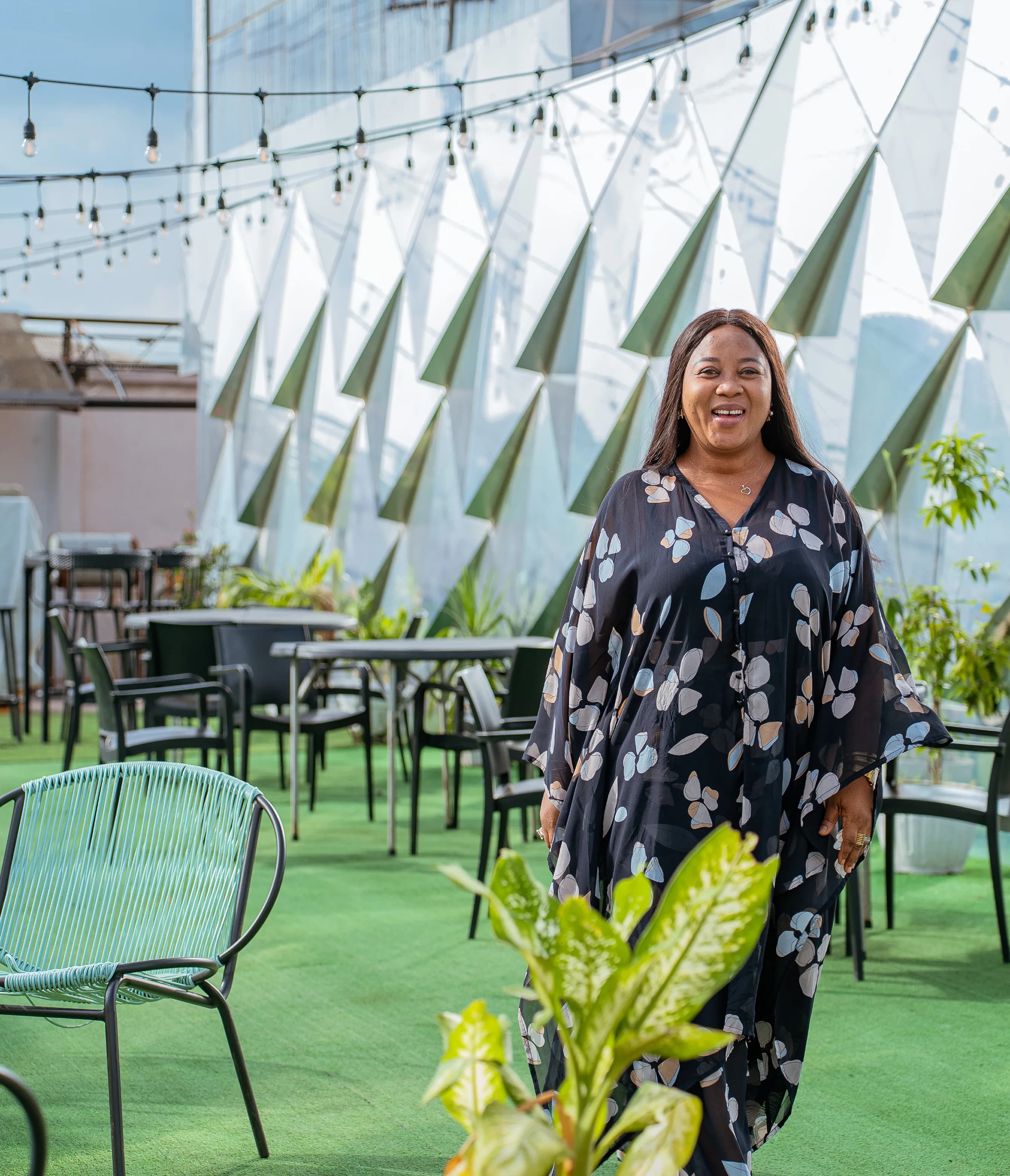 Oluremikun at her hospitality business in Lagos